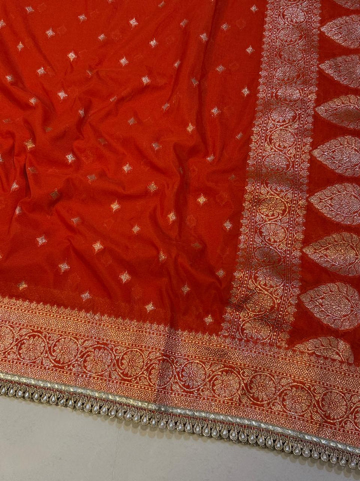 Exquisite Banarasi Tissue Silk Saree for Weddings