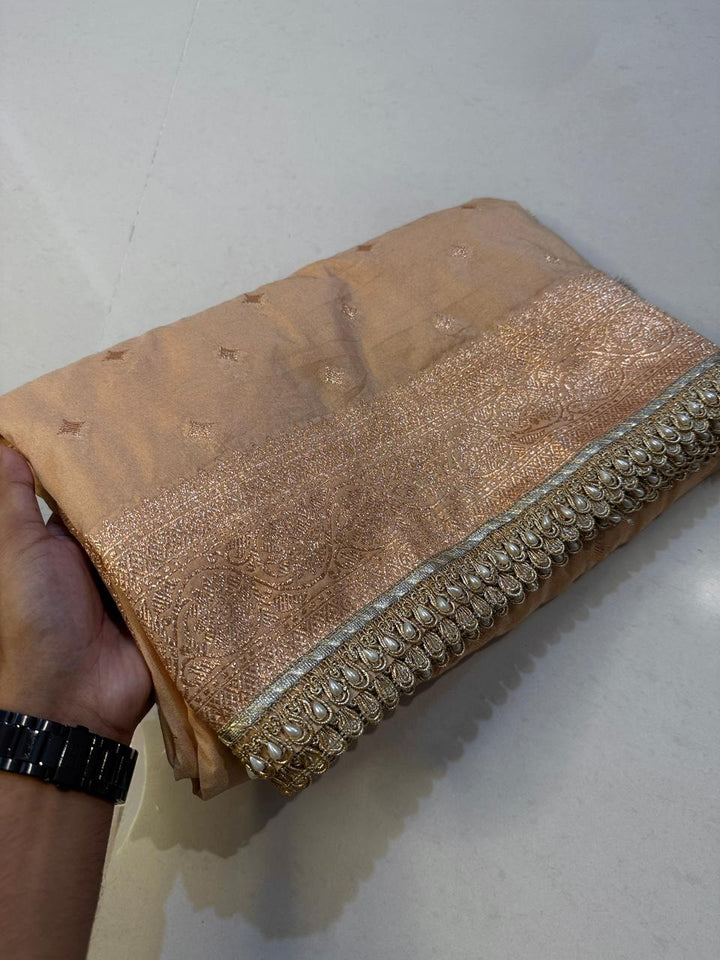 Exquisite Banarasi Tissue Silk Saree for Weddings