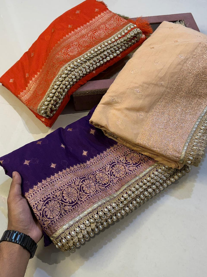 Exquisite Banarasi Tissue Silk Saree for Weddings