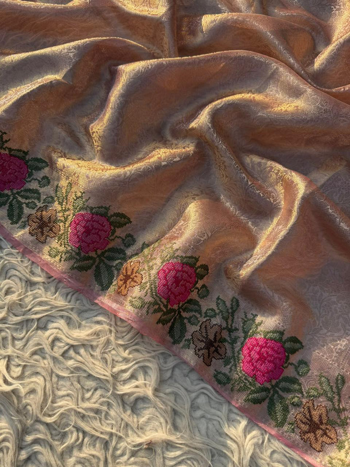 Exquisite Kanjivaram Tissue Saree for Weddings & Festive