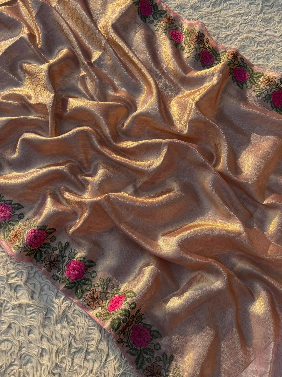 Exquisite Kanjivaram Tissue Saree for Weddings & Festive