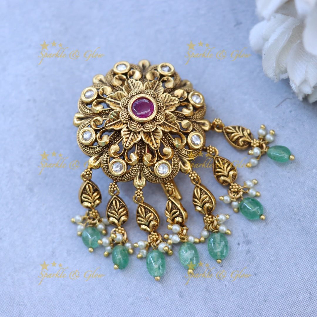 Radiant Gold Jadabilla Hair Accessory for Weddings