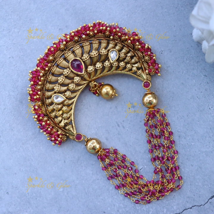 Gold Jadabilla Hair Accessory for Bridal Celebrations