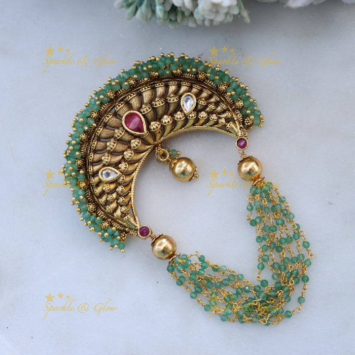 Gold Jadabilla Hair Accessory for Bridal Celebrations
