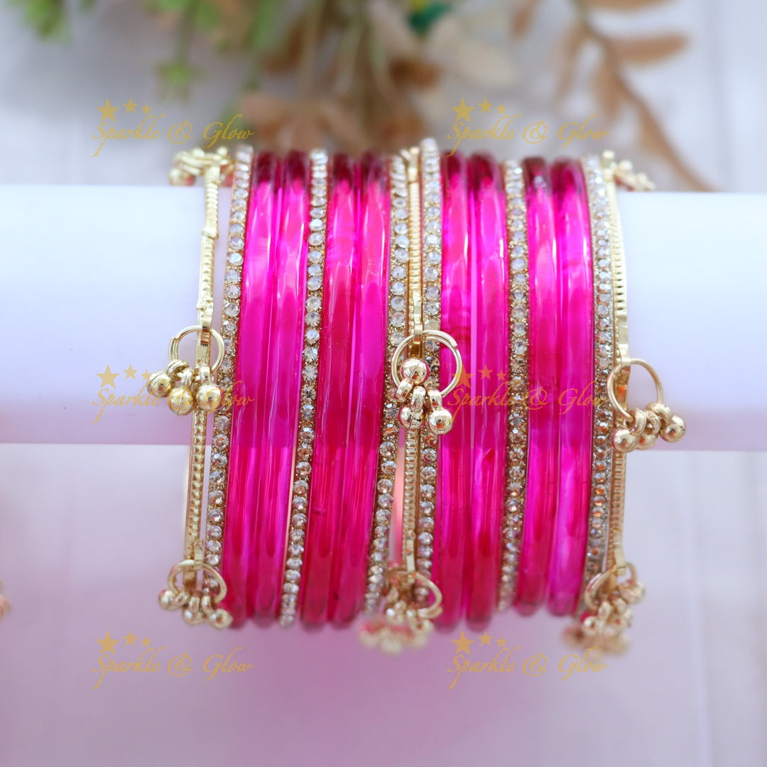 Elegant Black and Gold Bangles Set - Perfect for Every Style