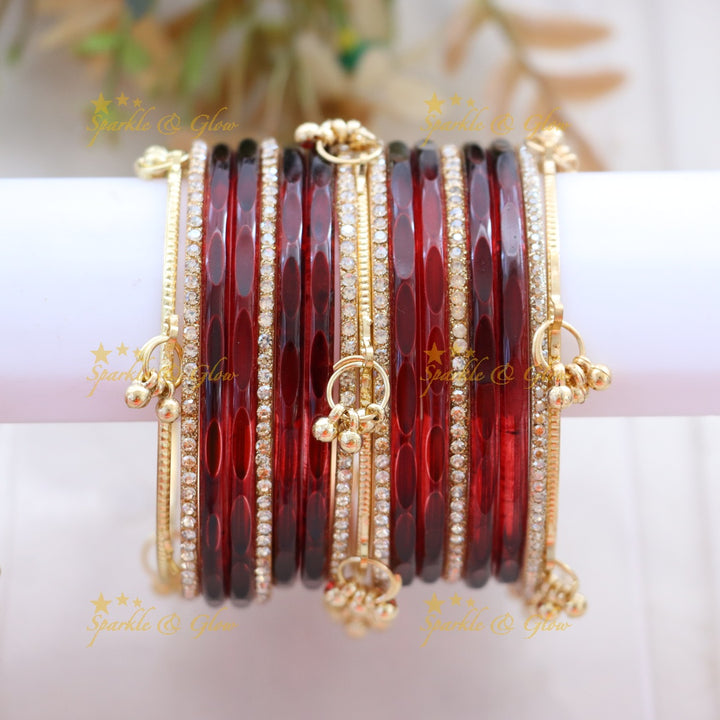 Elegant Black and Gold Bangles Set - Perfect for Every Style