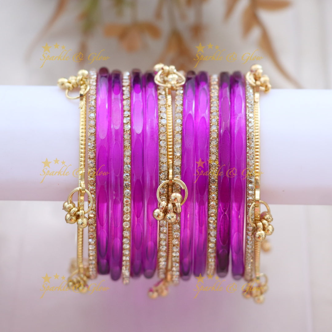 Elegant Black and Gold Bangles Set - Perfect for Every Style