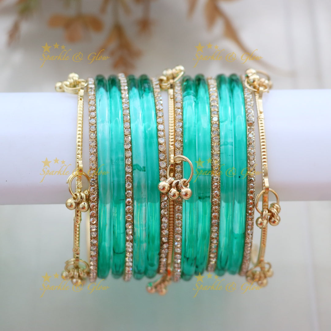 Elegant Black and Gold Bangles Set - Perfect for Every Style