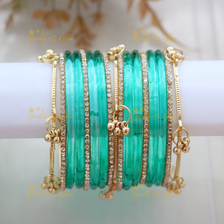 Elegant Black and Gold Bangles Set - Perfect for Every Style