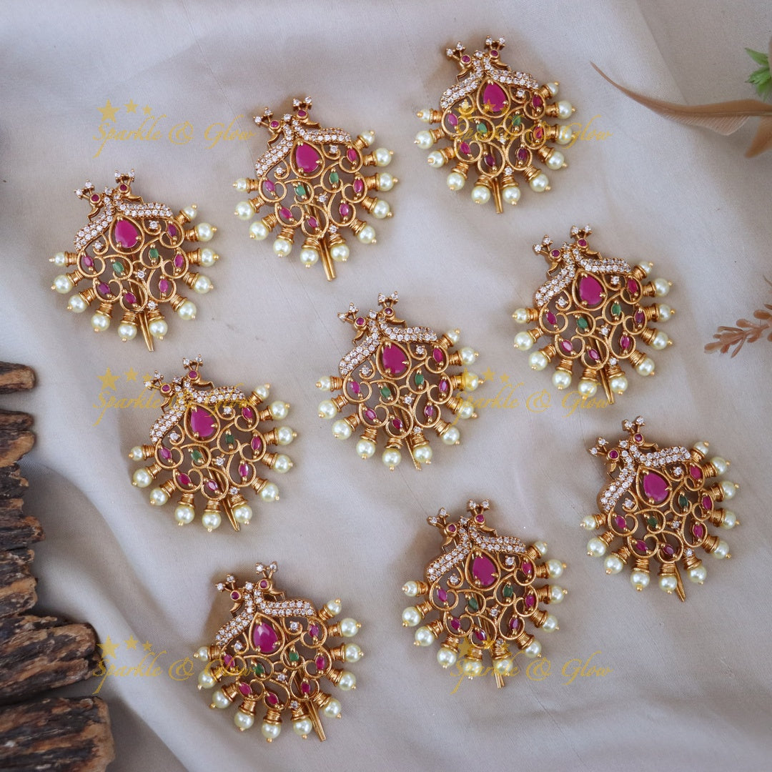 Exquisite Gold-Plated Jadabilla Hairpins for Weddings