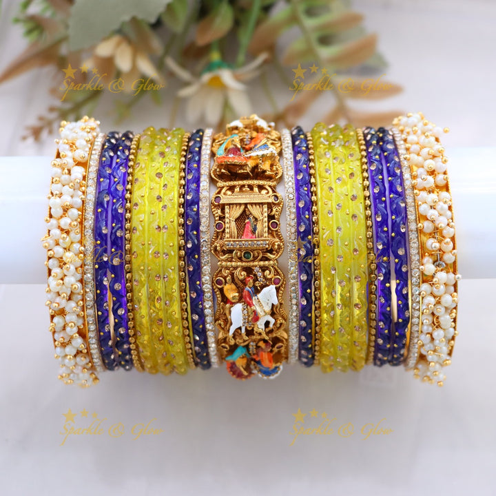 Exquisite Lakshmi Bangles - Premium Imitation Jewellery