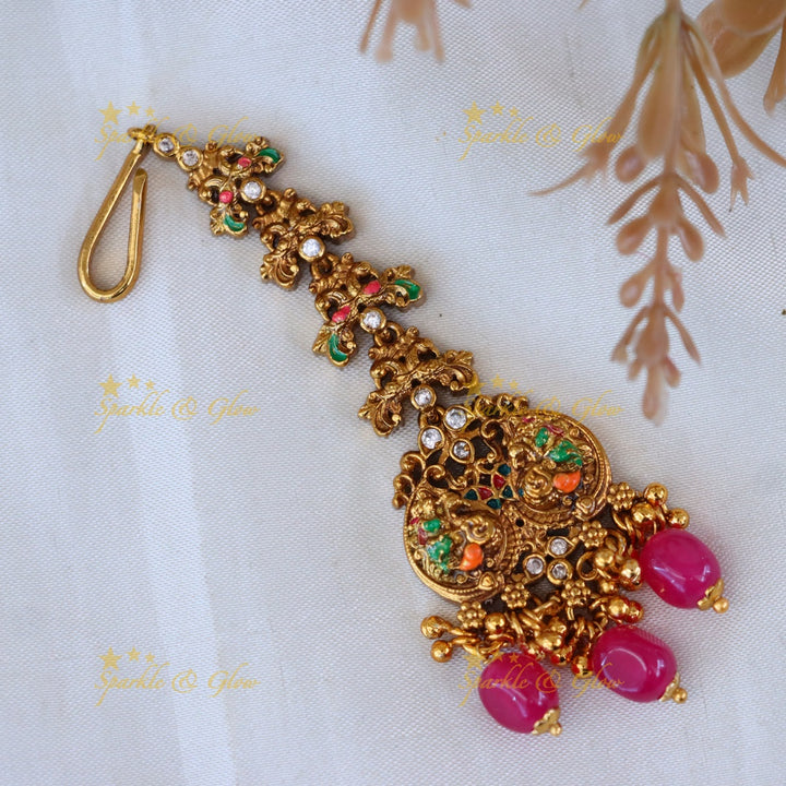 Exquisite Gold Maang Tikka for Weddings & Festivities