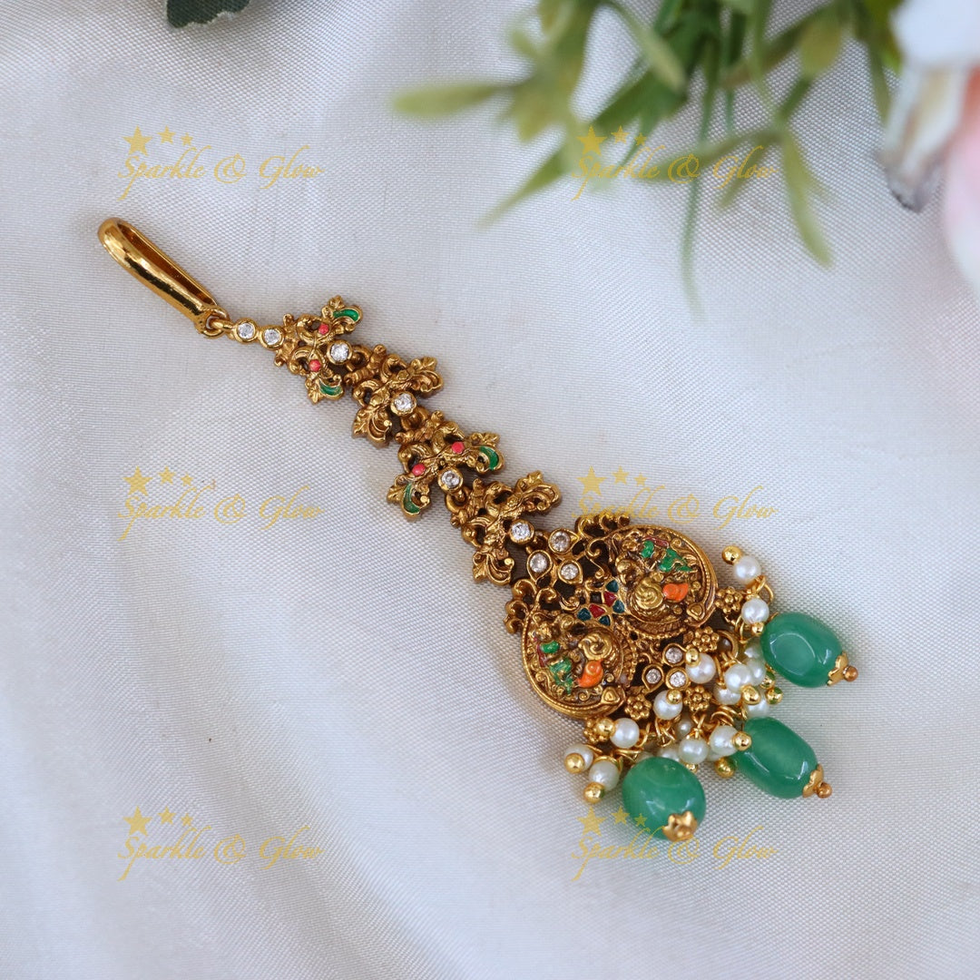 Exquisite Gold Maang Tikka for Weddings & Festivities
