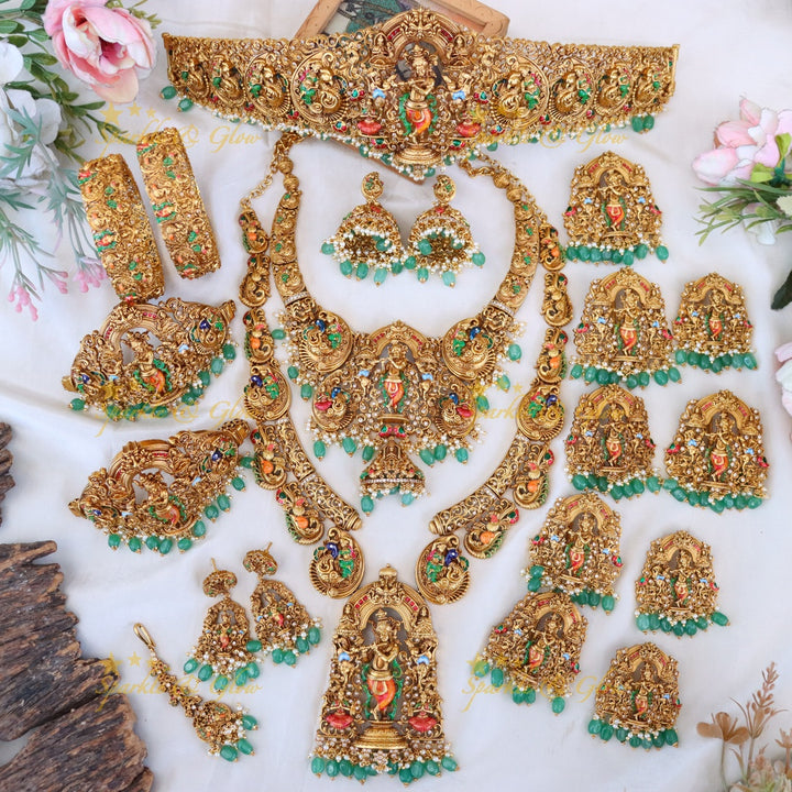 Temple Bridal Necklace Set | Premium Gold Imitation