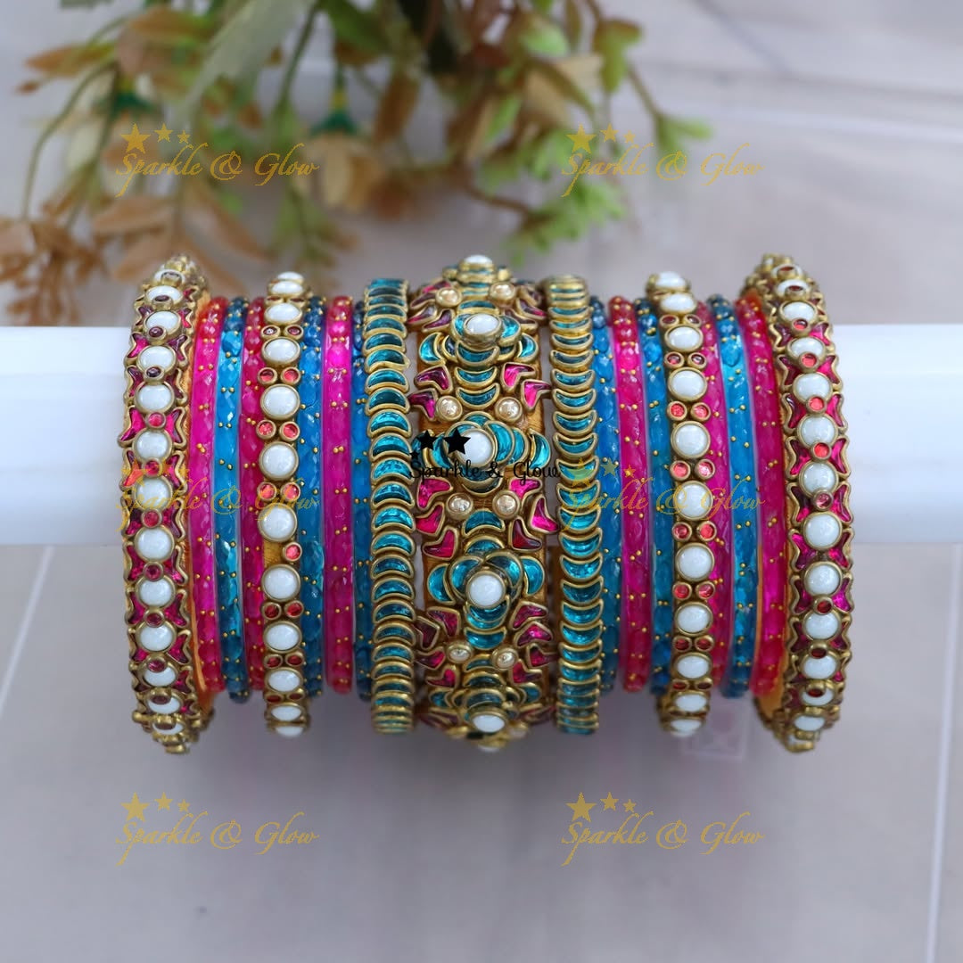 Glamorous Silk Thread Kundan Bangles for Perfect Brides