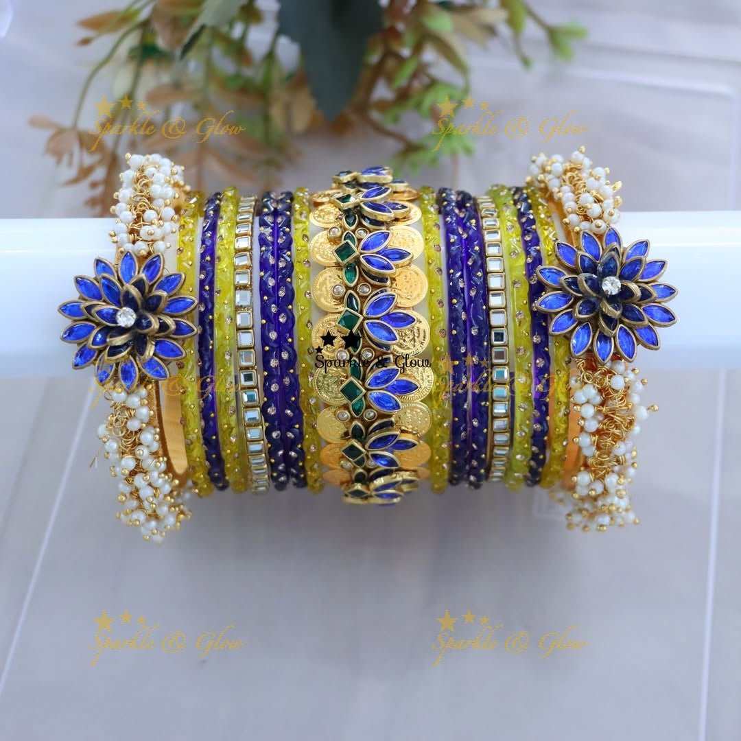 Exquisite Kundan Bridal Bangle Set for Elegant Brides