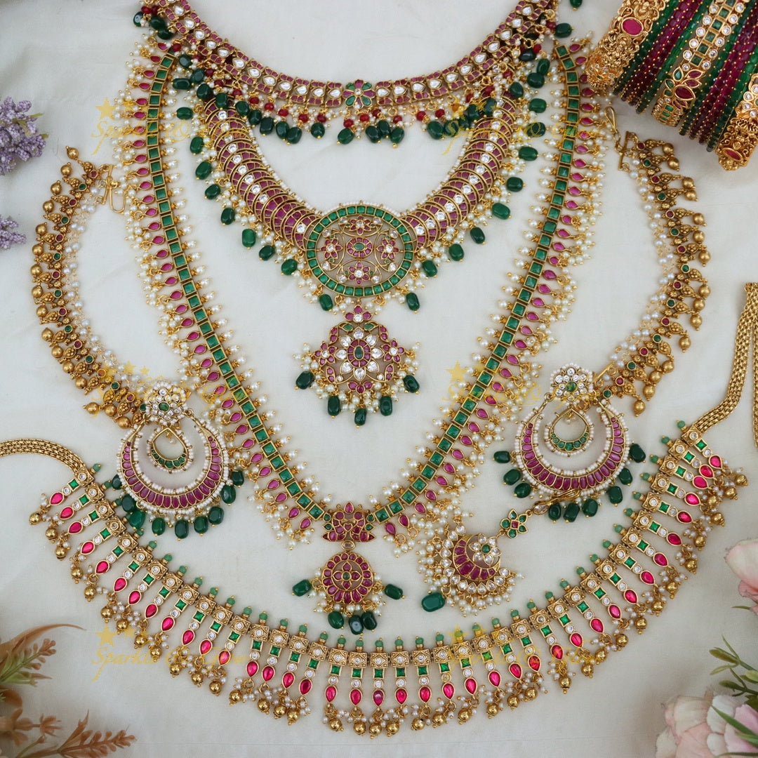 Exquisite Guttapusalu Bridal Necklace Set - Elegance Redefined