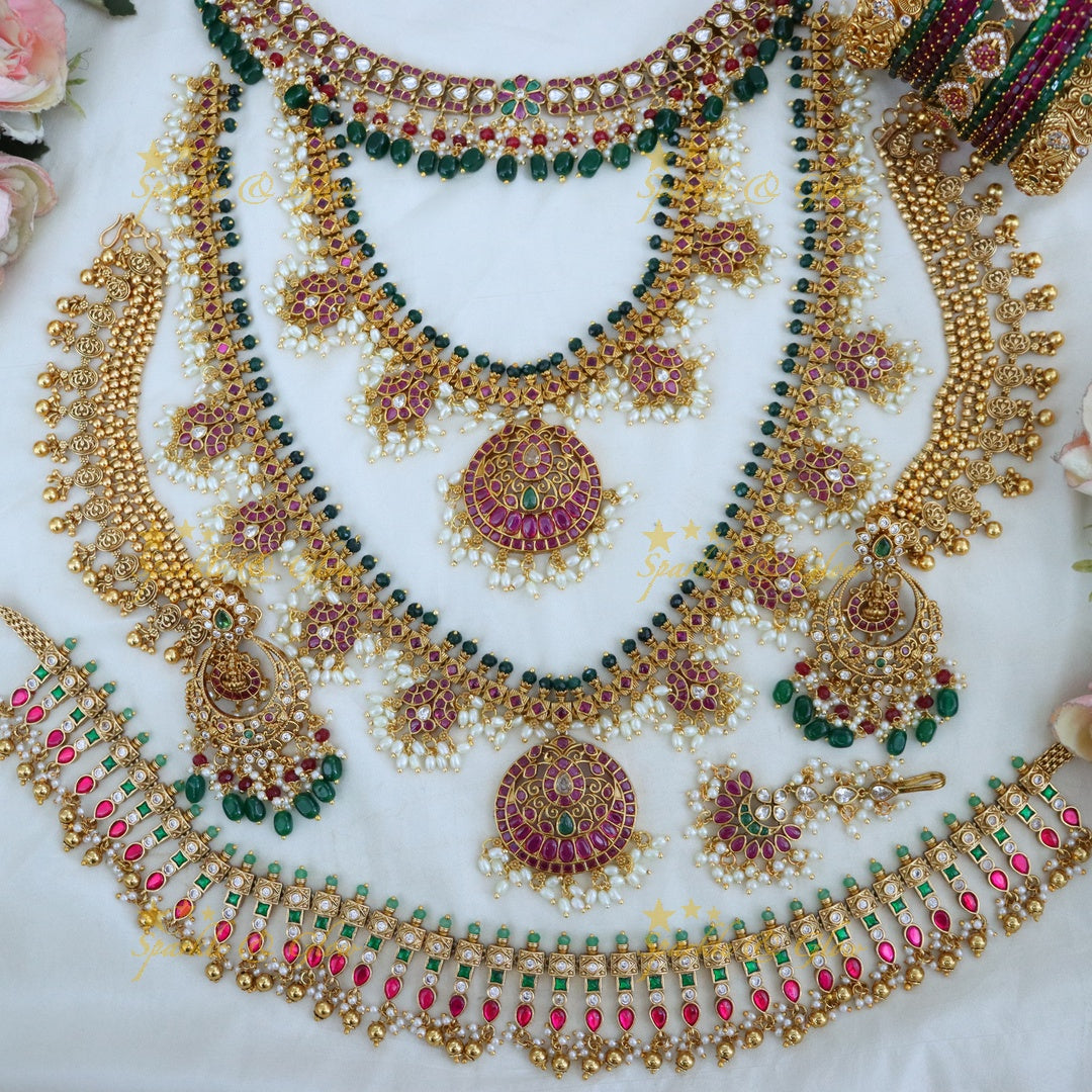 Exquisite Guttapusalu Bridal Set - Elegance Redefined