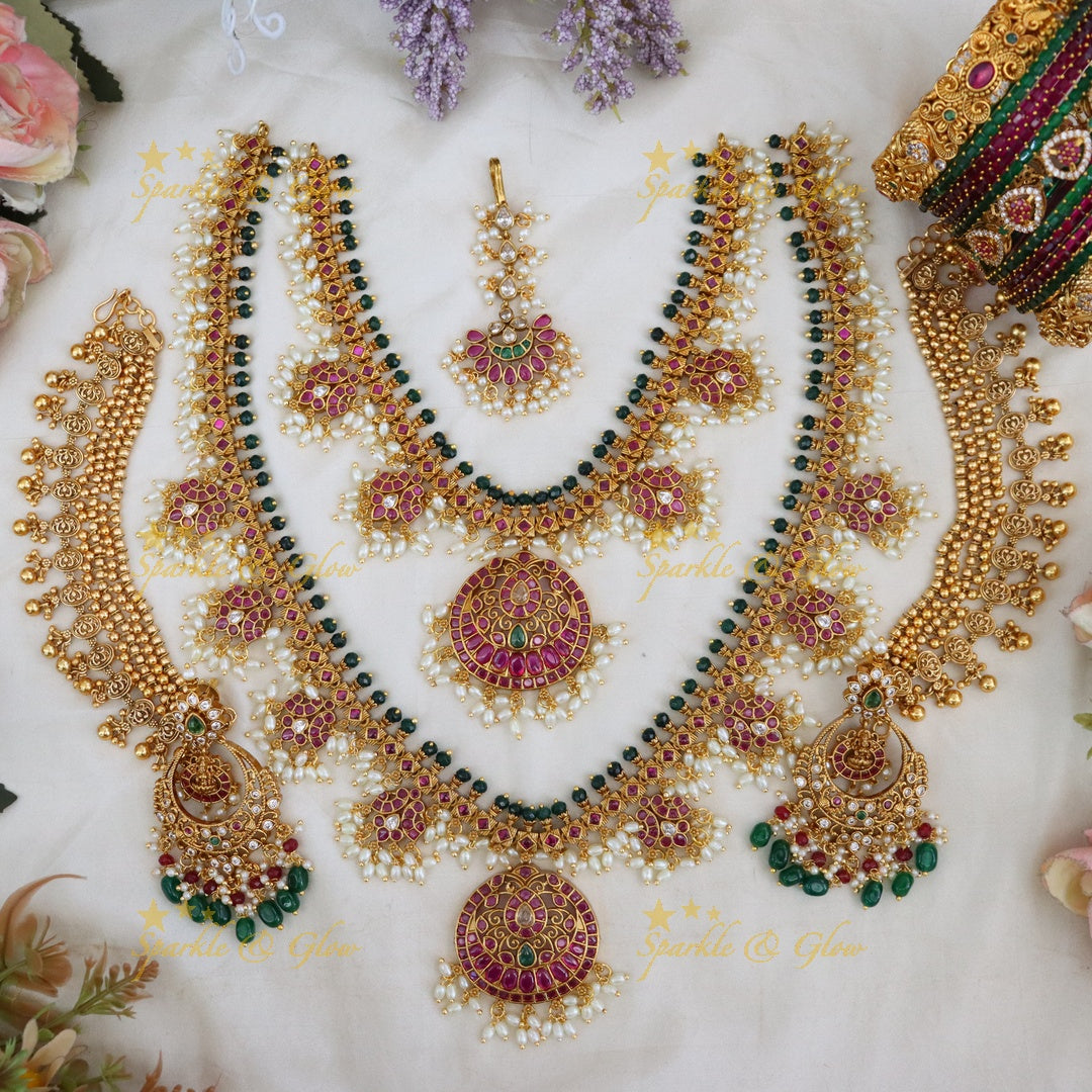 Exquisite Guttapusalu Bridal Set - Elegance Redefined