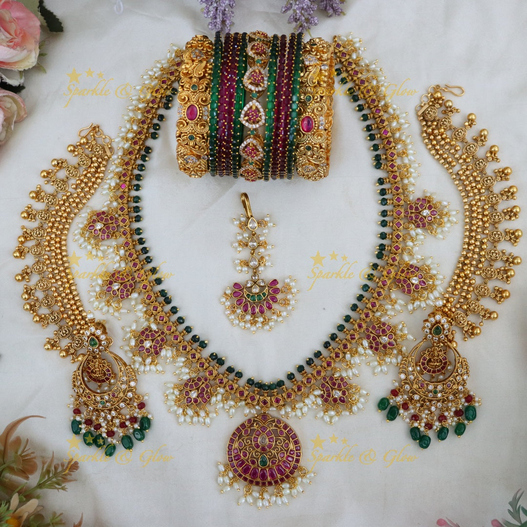 Exquisite Guttapusalu Bridal Set - Elegance Redefined