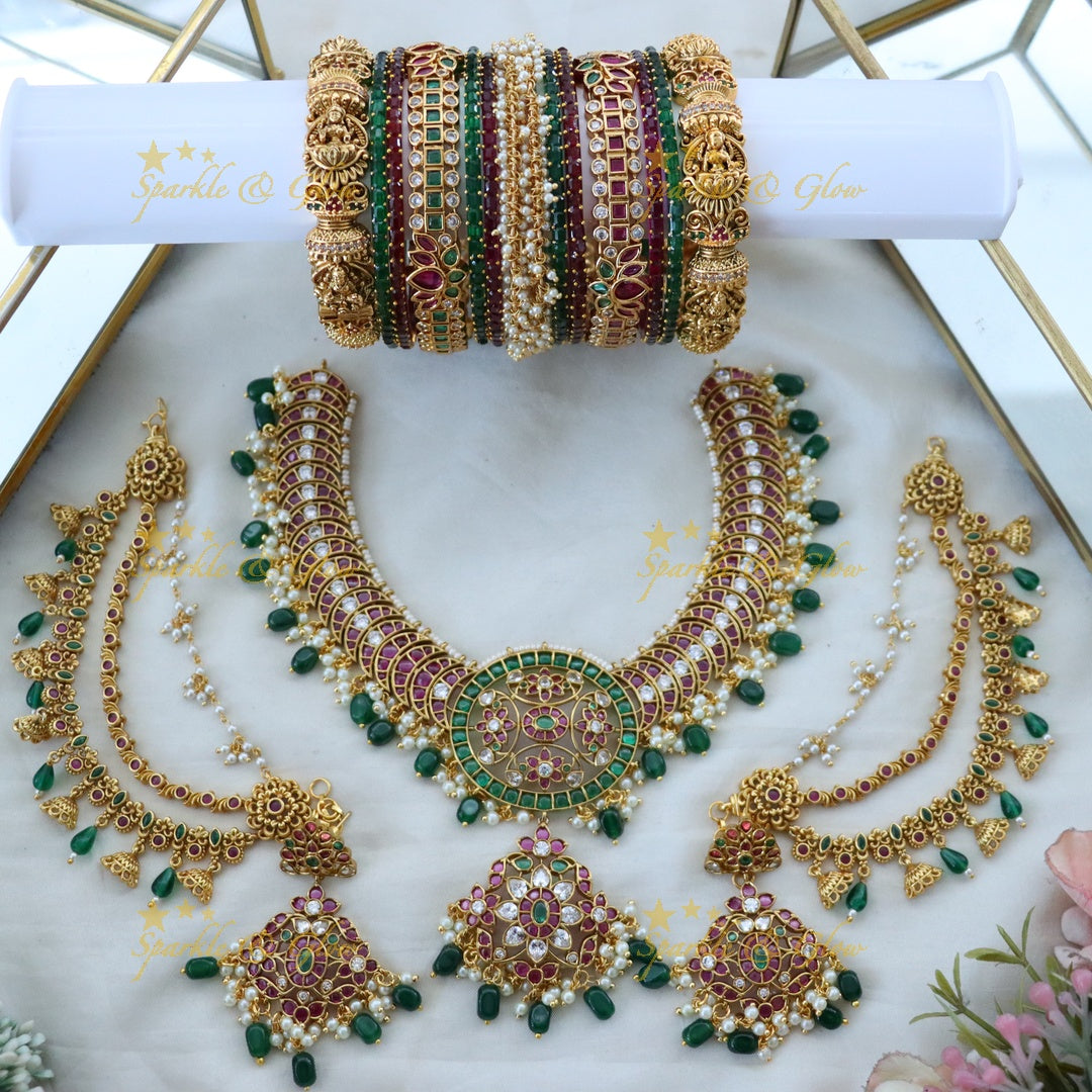 Radiant Lakshmi Bridal Jewellery Set - Timeless Elegance
