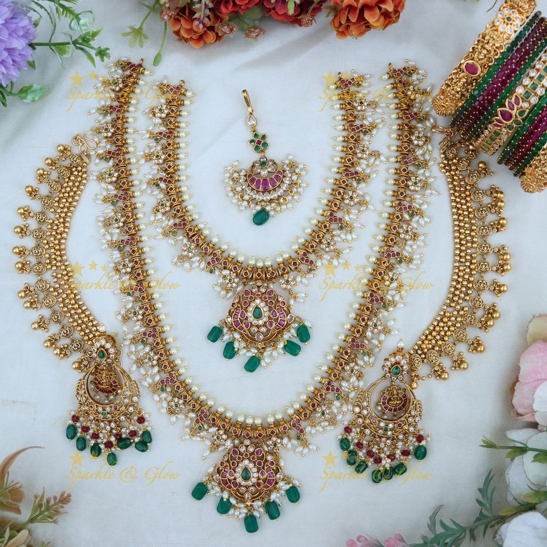 Exquisite Guttapusalu Semi Bridal Jewellery Set