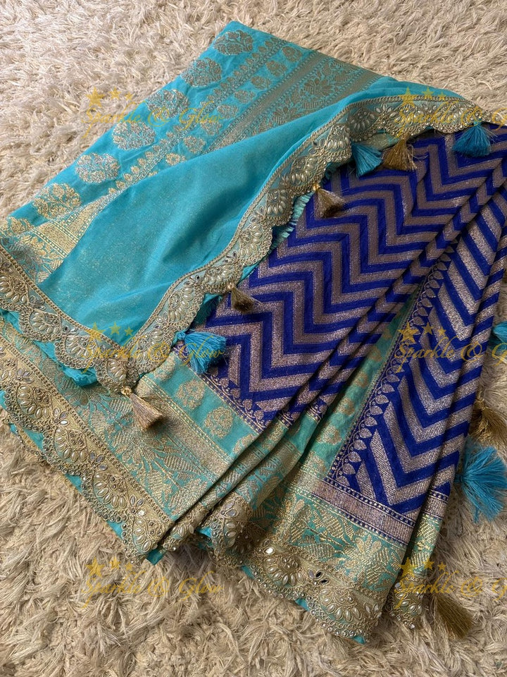 Exquisite Banarasi Katan Georgette Silk Saree