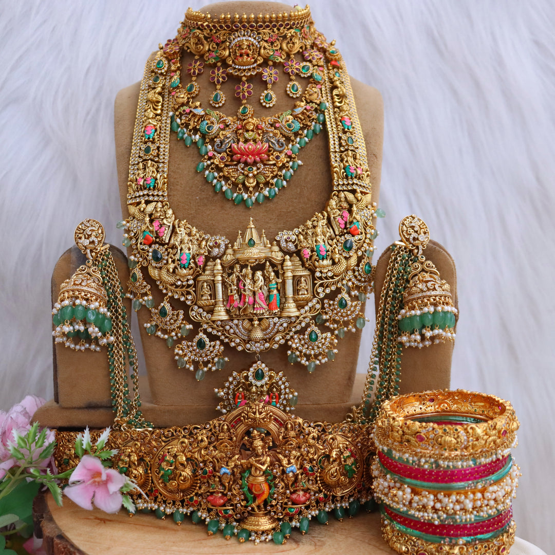 Meenakari Bridal Jewelry Set – Traditional Elegance