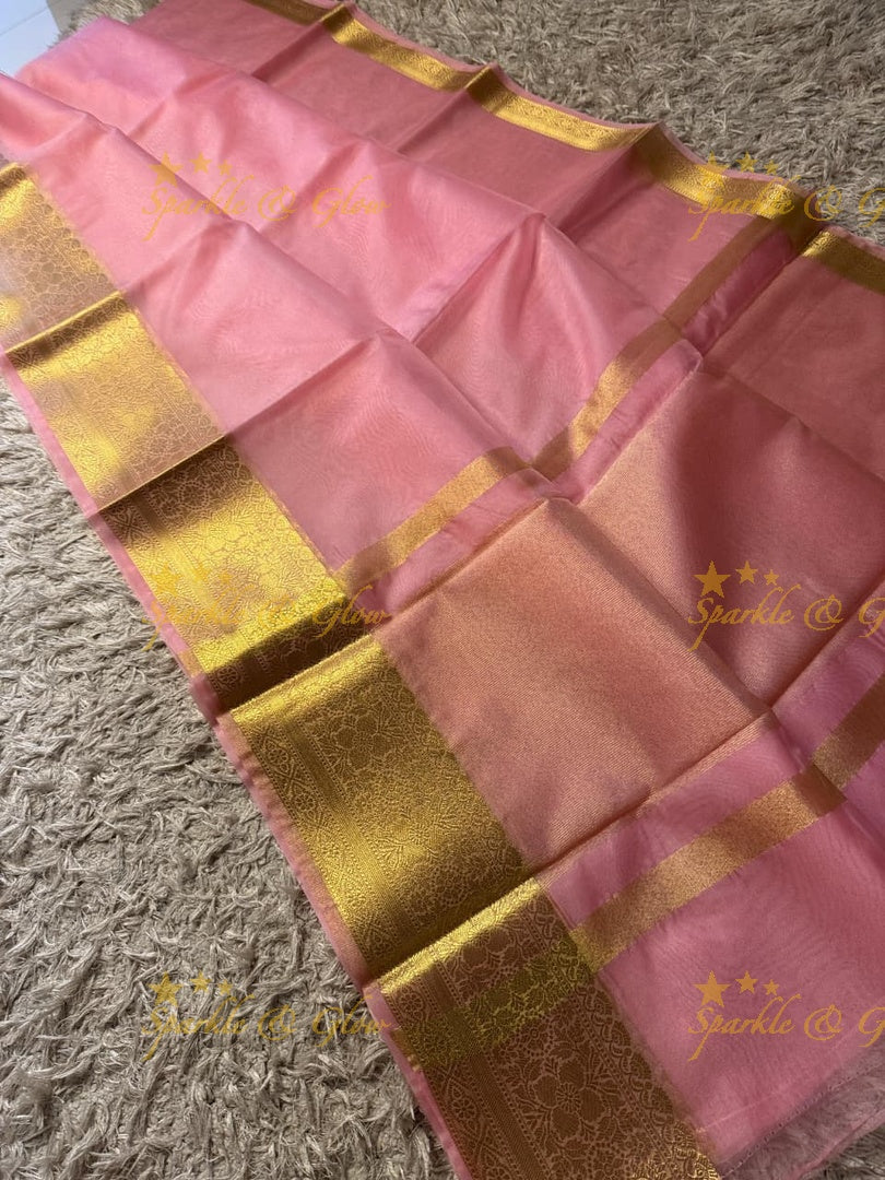 Premium Banarasi Tissue Organza Saree for Weddings