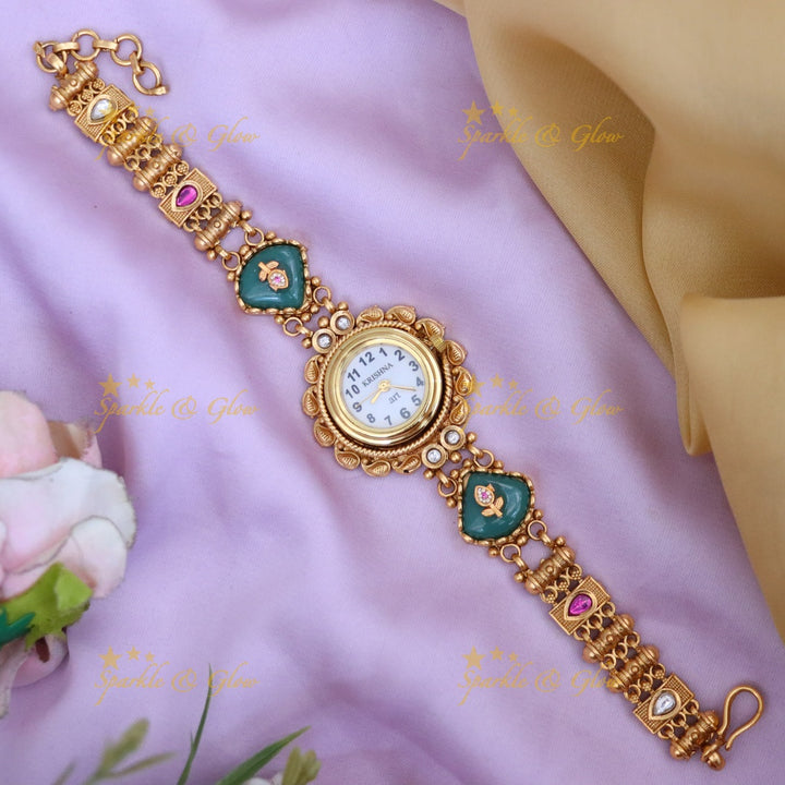 Exquisite Gold-Plated Wedding Bracelet Watch