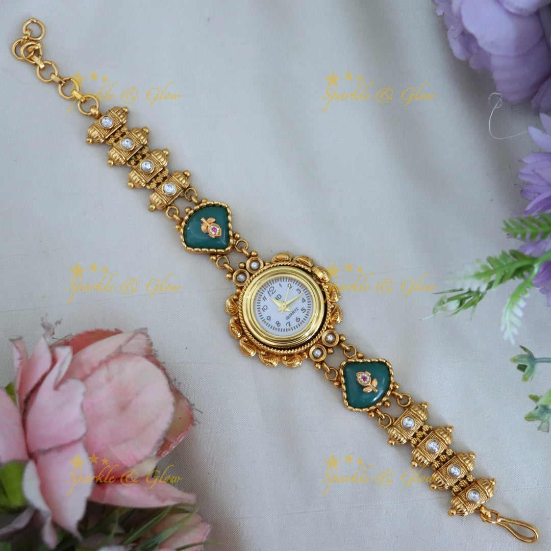 Exquisite Gold-Plated Wedding Bracelet Watch