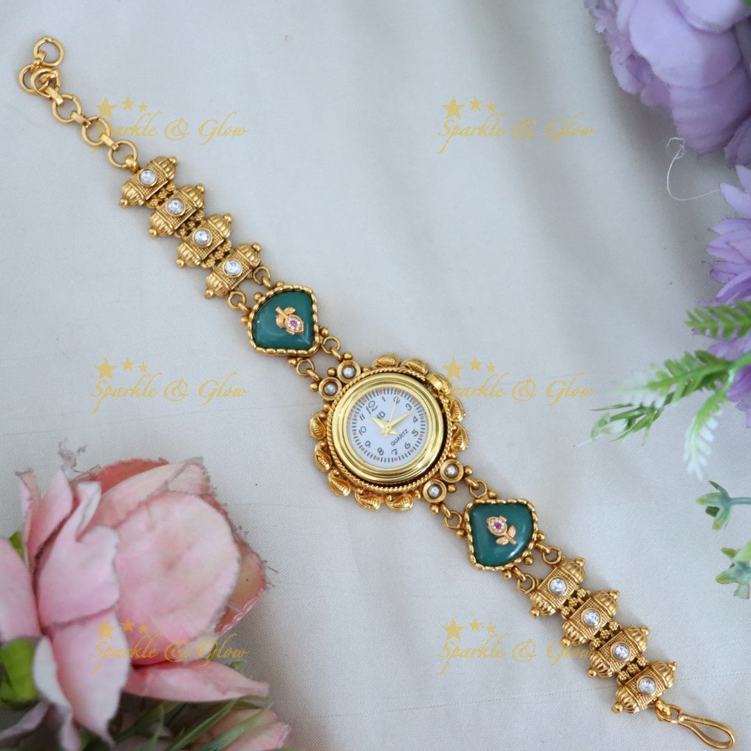 Exquisite Gold-Plated Wedding Bracelet Watch