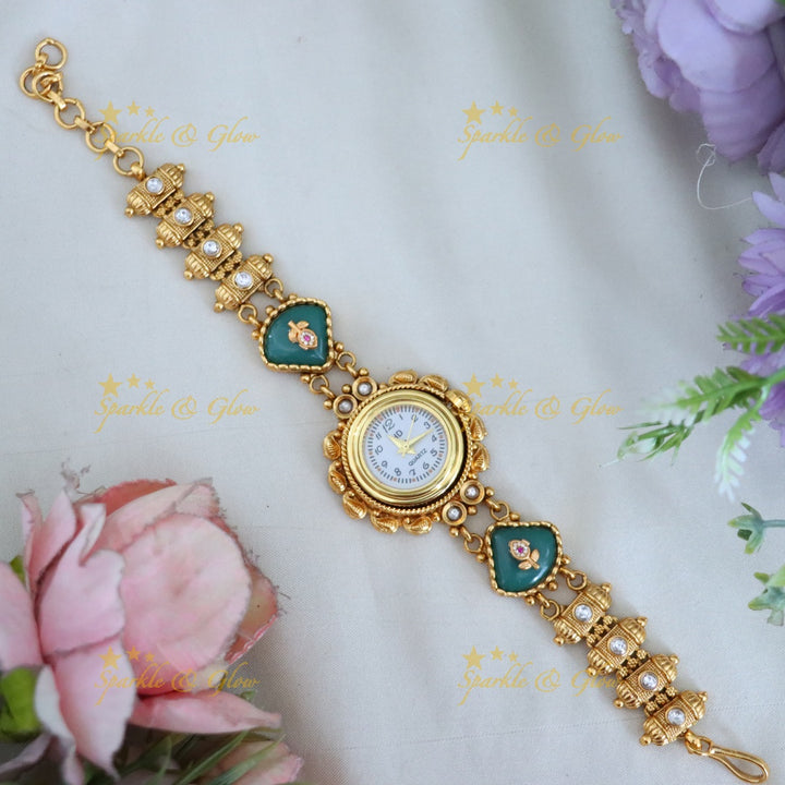 Exquisite Gold-Plated Wedding Bracelet Watch