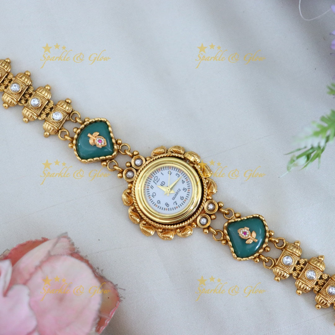 Exquisite Gold-Plated Wedding Bracelet Watch