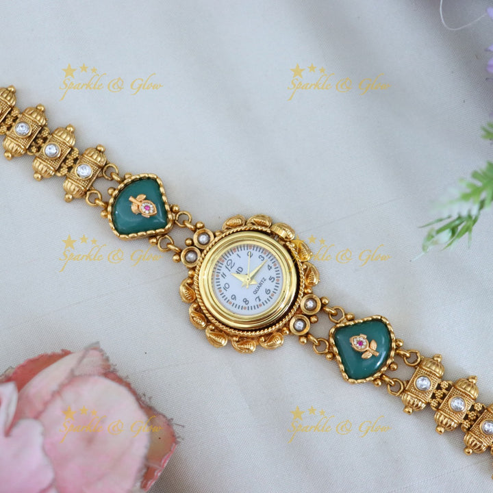 Exquisite Gold-Plated Wedding Bracelet Watch
