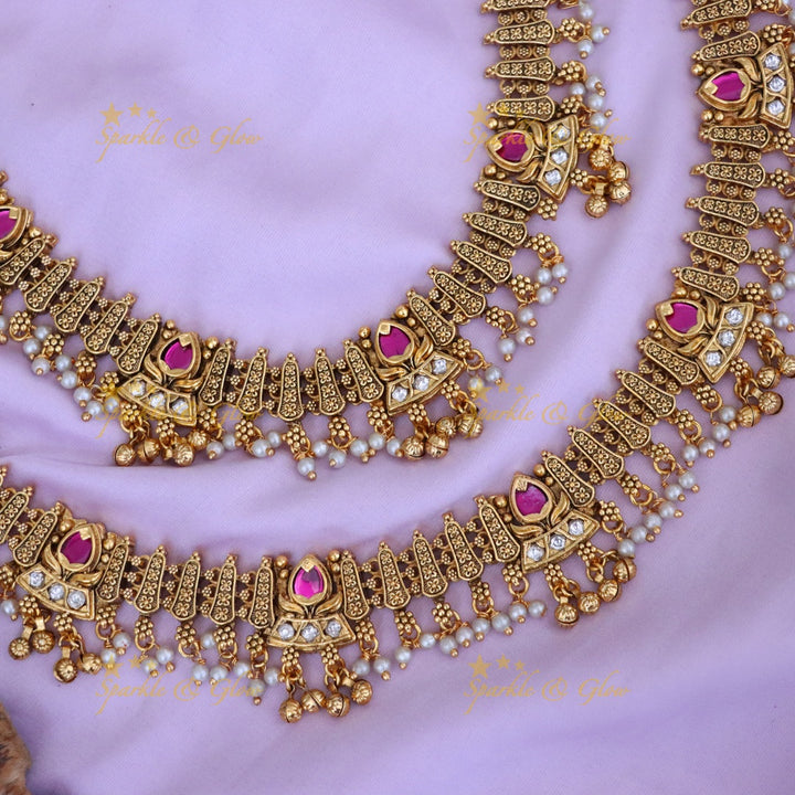 Exquisite Gold-Plated Bridal Anklets - Sparkle & Glow