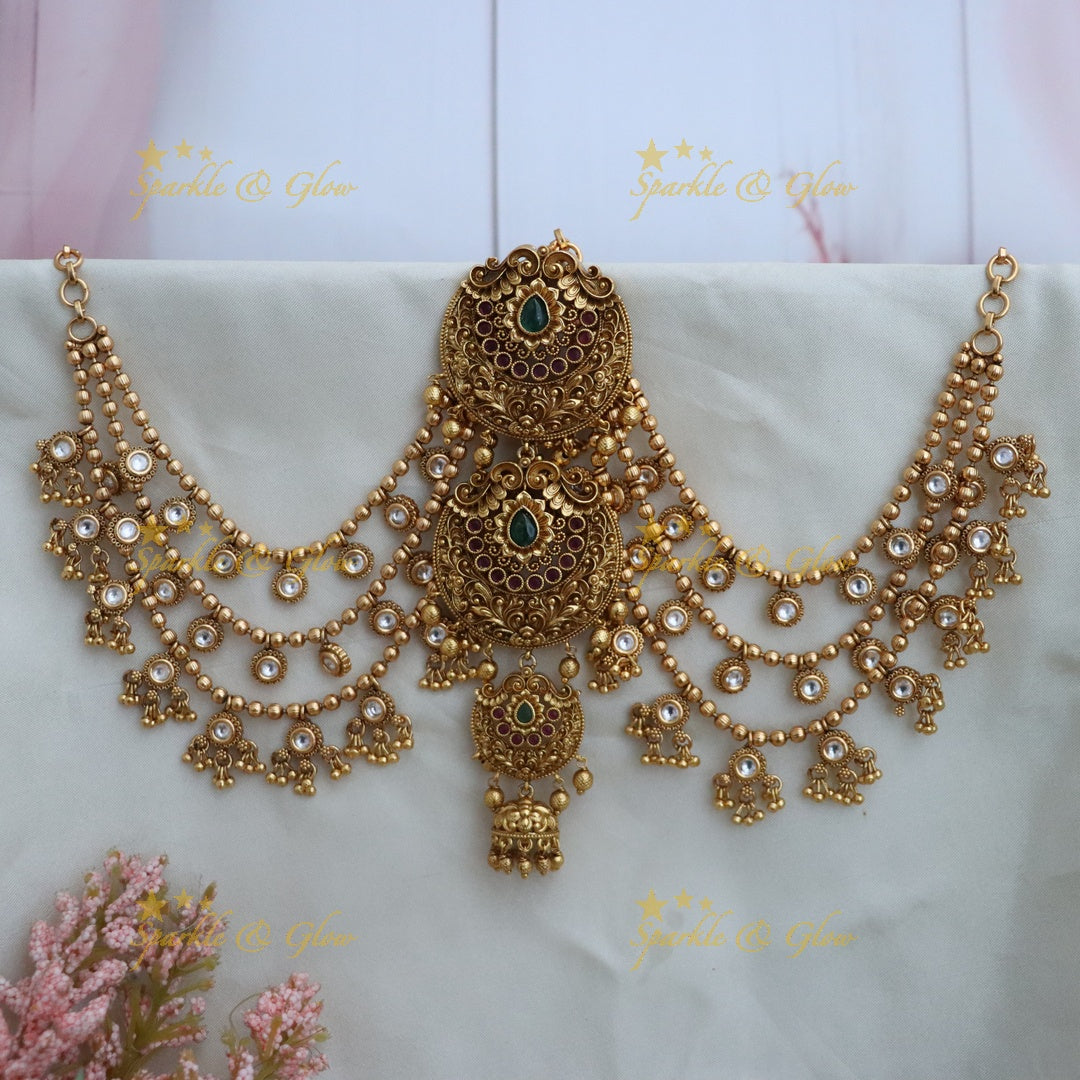 Exquisite Kemp Floral Jadabilla & Earchain Set