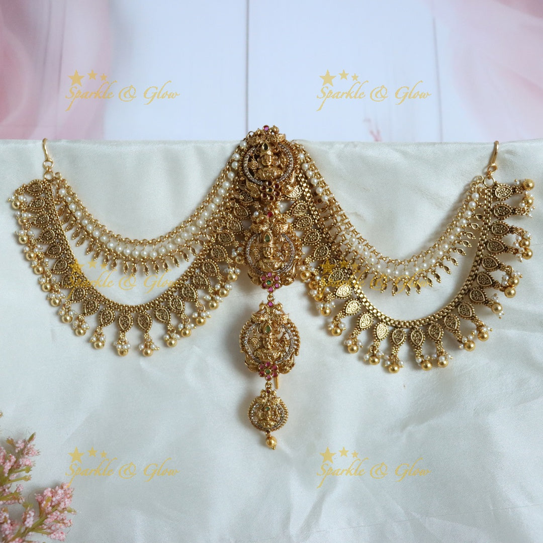 Balaji Inspired Gold Hair Accessory - Sparkle & Glow