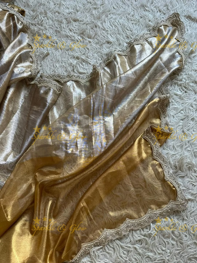 Elegant Tissue Silk Saree for Weddings & Celebrations