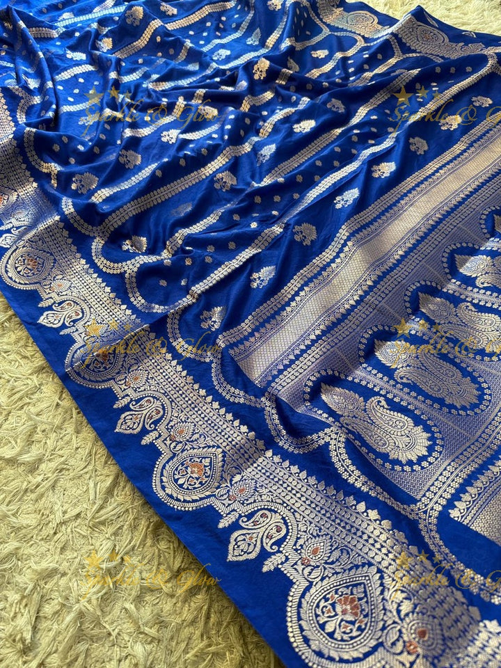 Exquisite Banarasi Semi Katan Silk Saree for Weddings