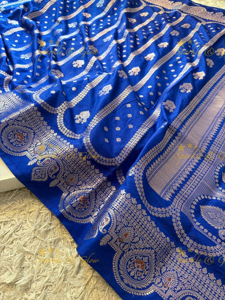 Exquisite Banarasi Semi Katan Silk Saree for Weddings