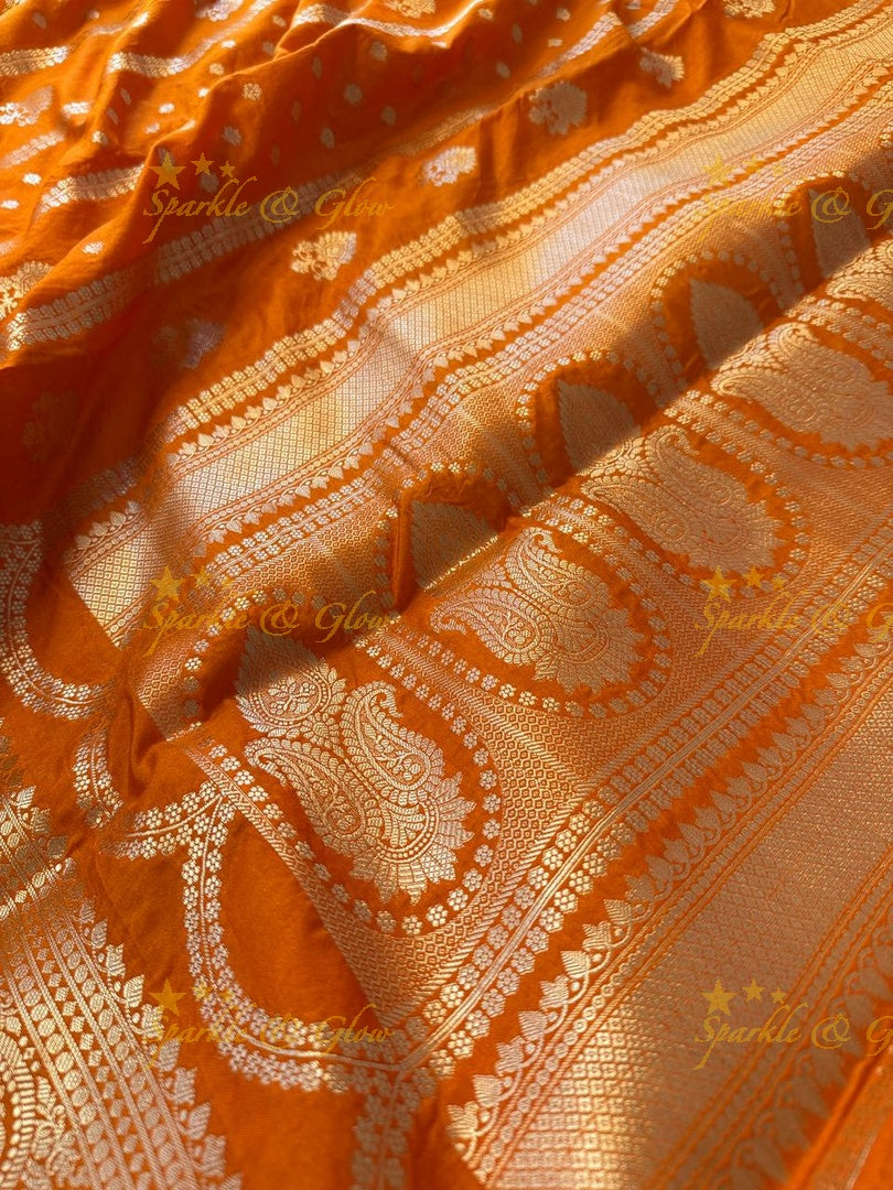 Exquisite Banarasi Semi Katan Silk Saree for Weddings