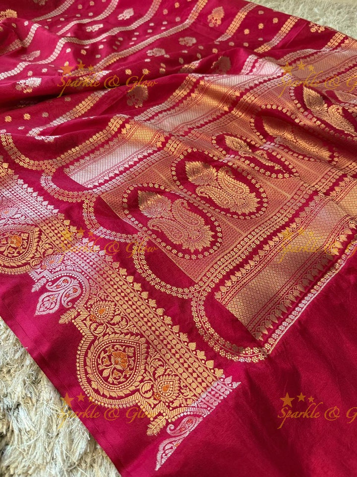 Exquisite Banarasi Semi Katan Silk Saree for Weddings