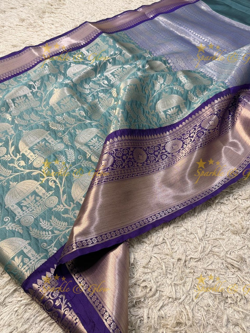 Exquisite Handwoven Banarasi Saree for Special Occasions