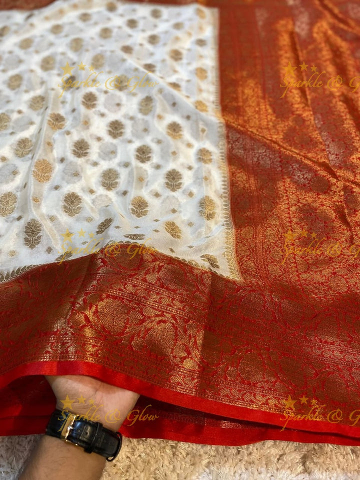 Exquisite Tissue Organza Banarasi Saree for Celebrations