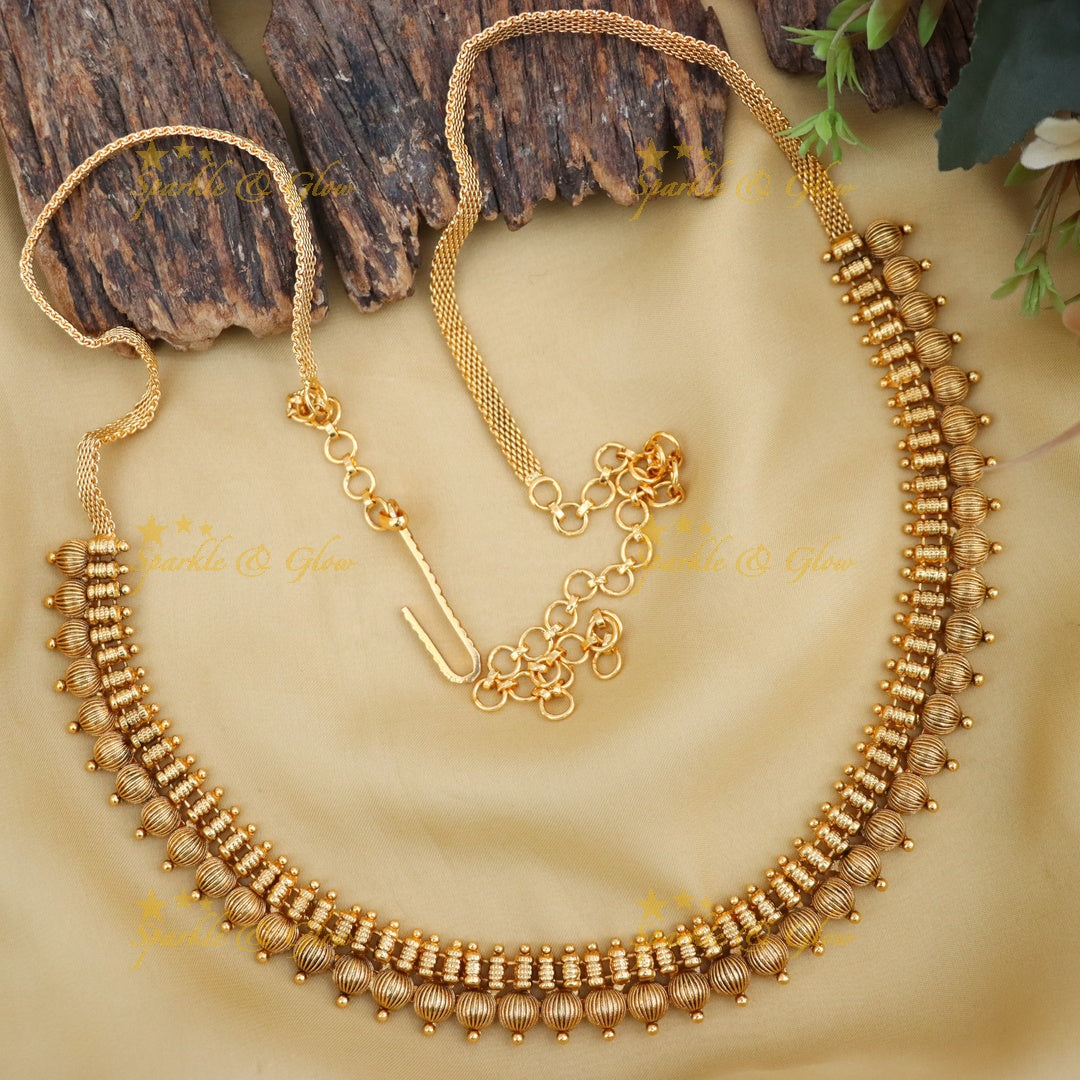 Elegant Gold-Toned Indian Hip Chain for Weddings
