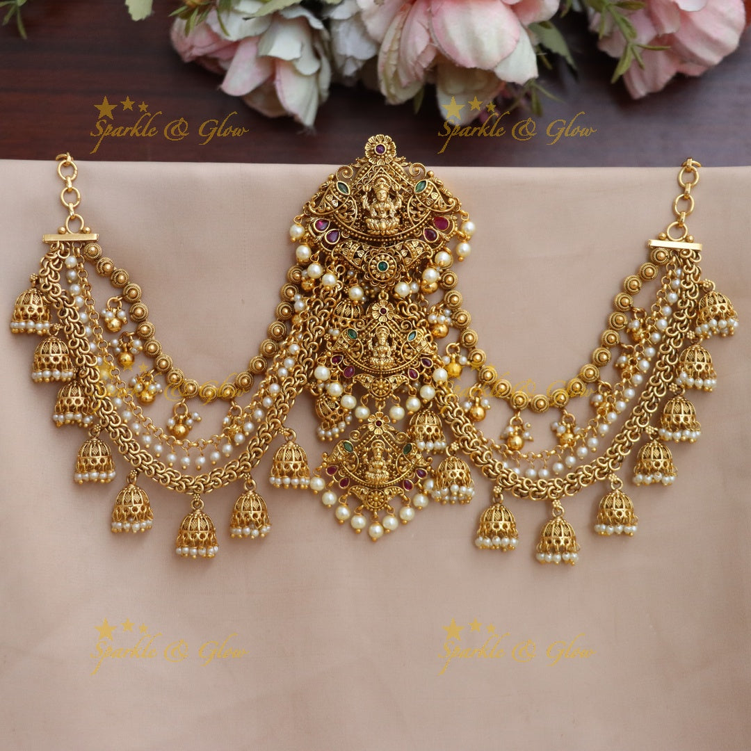 Exquisite Lakshmi Floral Jadabilla Hair Accessory