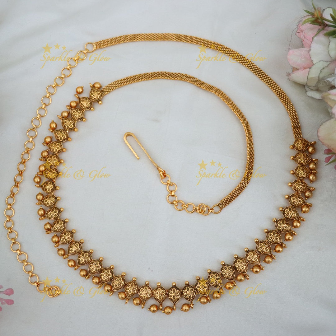 Gold-Plated Hip Chain - Perfect for Weddings & Festivities