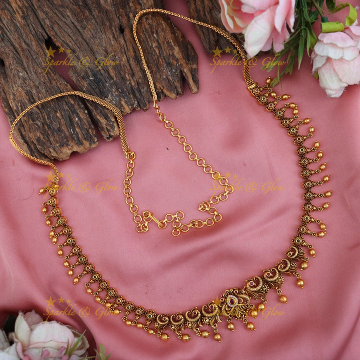 Elegant Gold Plated Wedding Hip Chain - Sparkle & Glow