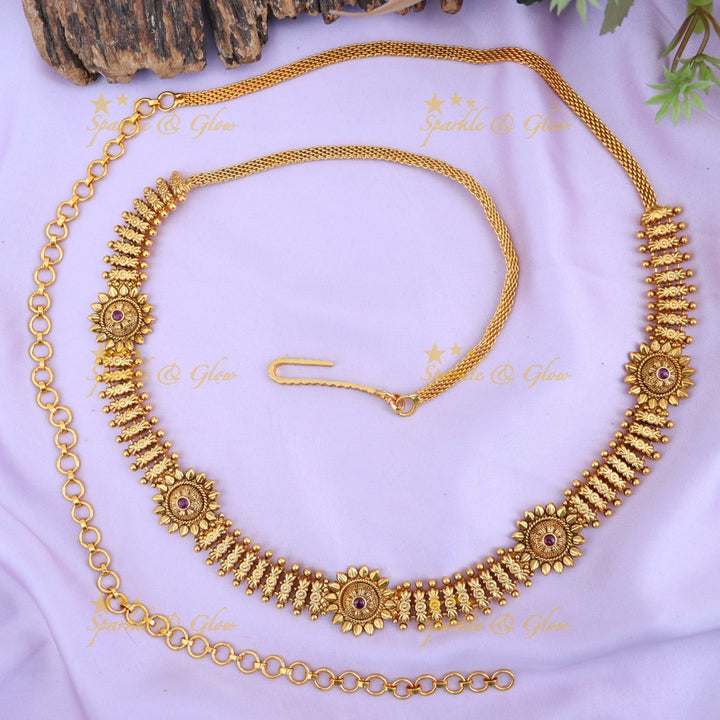 Exquisite Gold-Plated Hip Chain for Wedding & Festive Glam